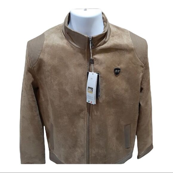 Men’s BV CLOTHING SUEDE tan leather M Jacket. - Picture 4 of 9